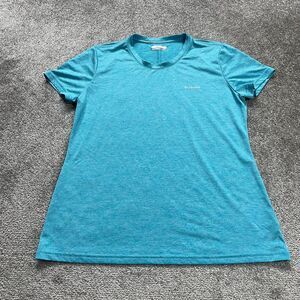 Columbia Alpine Chill Zero Omni Wick T-Shirt Women's Large Blue Crew Neck Active